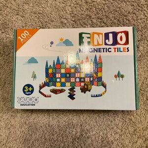 FNJO  Magnetic Tiles, 100PCS Building Blocks. Total:100PCS